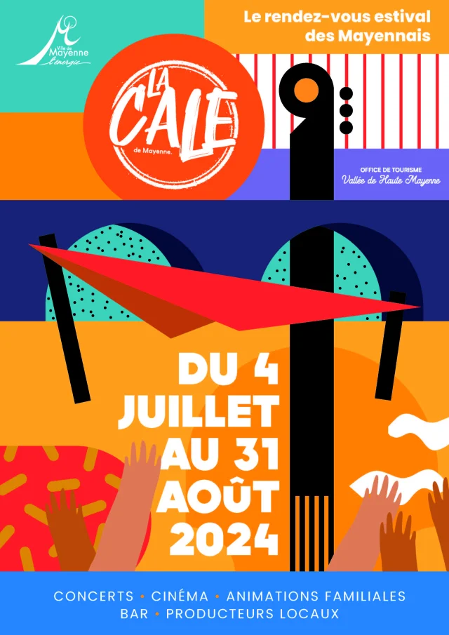 Illustration colorée de la Cale pour l'affiche 2024
